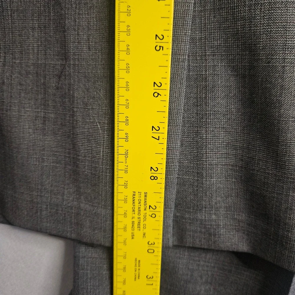 Vtg Hickey Freeman Mens Gray Glen Plaid Suit George J Good Berkeley Wool 42R 32W